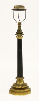 Lot 542 - A bronze table lamp