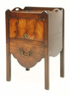 Lot 545 - A Chippendale period mahogany night commode