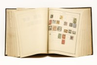 Lot 108 - A red home made album of stamps