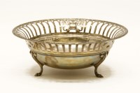 Lot 129 - A George V pierced bowl