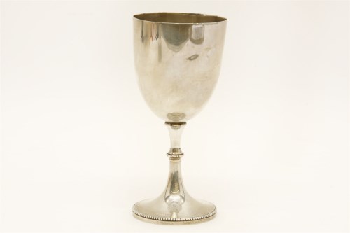 Lot 137 - An early 20th Century silver goblet