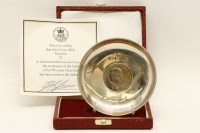 Lot 128 - An Elizabeth II silver Commemorative Crown dish