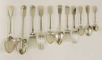 Lot 490 - A set of George Adams silver flatware