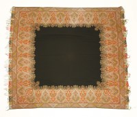 Lot 1203 - A mid-19th century woven paisley shawl