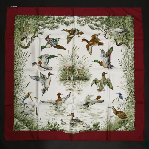 Lot 1471 - An Hermès silk scarf