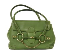 Lot 1068 - A Gucci green leather handbag