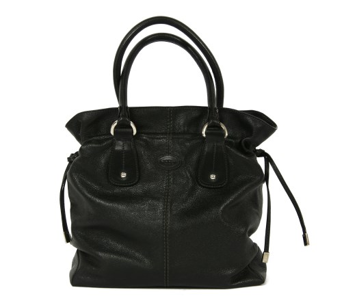 Lot 1053 - A Tod's black leather shopper-style tote handbag