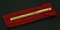 Lot 1534 - A Cartier gold-plated Vendome ball pen