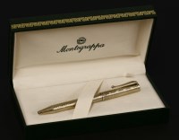 Lot 1535 - A sterling silver Montegrappa ballpen