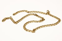 Lot 65B - A gold filed curb link chain