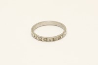 Lot 65F - A diamond half eternity ring marked platinum
2.84g