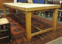 Lot 650A - A large contemporary oak refectory table