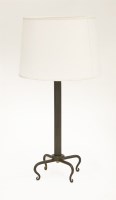 Lot 462 - A wrought iron table lamp