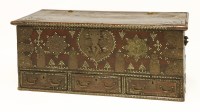 Lot 535 - A Zanzibar hardwood and metal-mounted chest