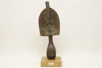 Lot 207 - A Mahongwe copper mounted reliquary figure