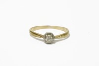 Lot 4 - A gold single stone diamond ring (tested as approximately 18ct gold)
1.42g