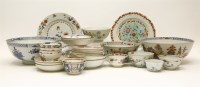 Lot 307 - A collection of Chinese imari and famille rose ceramics