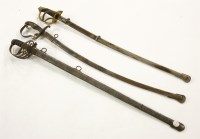 Lot 414 - Three Victorian and later British army officers swords