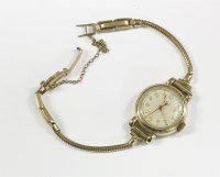 Lot 59 - A ladies 9ct gold Derrick mechanical watch