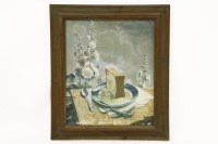 Lot 478 - Stuart Maxwell Armfield (1916-2000)
A STILL LIFE OF HONEYCOMB WITH HOLLYHOCKS
Signed l.r.