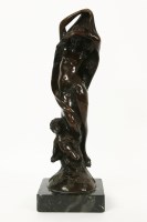 Lot 394 - A Bronze figure of a naked lady