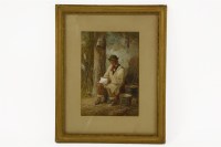 Lot 400A - Mordan Hayward (1855-1923)
FARMER READING IN A BARN
Signed l.r.