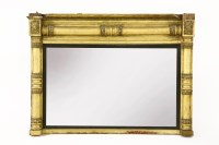 Lot 564 - A Regency gilt wood and gesso over mantle mirror