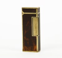 Lot 1536 - A Dunhill Rolla gold-plated and faux tortoiseshell gas lighter