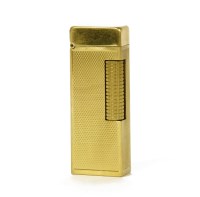 Lot 1537 - A Dunhill Rolla gold-plated gas lighter