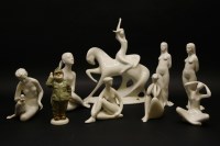 Lot 237 - Eight various Royal Dux figures