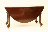 Lot 558 - A Victorian mahogany drop leaf table