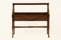 Lot 658 - A mahogany five division book trough