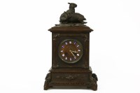 Lot 382 - A Black Forest mantle clock