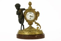 Lot 163 - A French table clock
