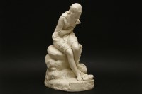 Lot 283 - A Victorian parian figure of a young lady