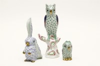 Lot 180 - Two Herand figures of owls