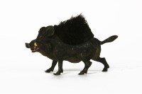 Lot 169 - A cold painted pen wipe in the form of a boar