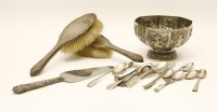 Lot 96 - A quantity of silver and plate