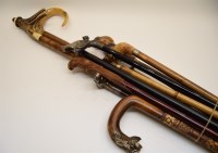 Lot 266 - A collection of 20th century walking sticks and canes