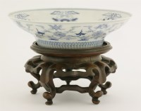 Lot 32 - A Chinese blue and white plate