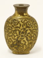 Lot 371 - A Chinese gilt bronze snuff bottle