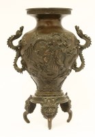 Lot 310 - A Japanese bronze vase