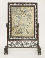 Lot 236 - A Chinese table screen