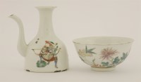Lot 464 - A Chinese famille rose ewer