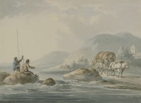 Lot 671 - Peter La Cave (1769-1811)
A RIVER LANDSCAPE WITH TWO ANGLERS