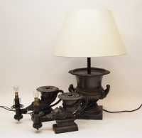 Lot 349 - A pair of neo classical table lamps