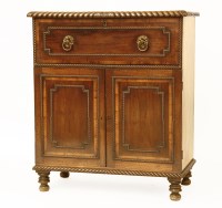 Lot 480 - An early 19th century mahogany secretaire chest