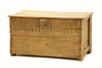 Lot 698 - A 17th century and later oak coffer