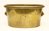 Lot 375 - A 19th century brass footbath