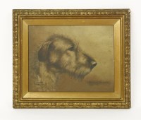 Lot 451 - L...W...Lucas (20th century)
HEAD OF AN IRISH WOLFHOUND
'Ch.Harbury Brinda'
signed